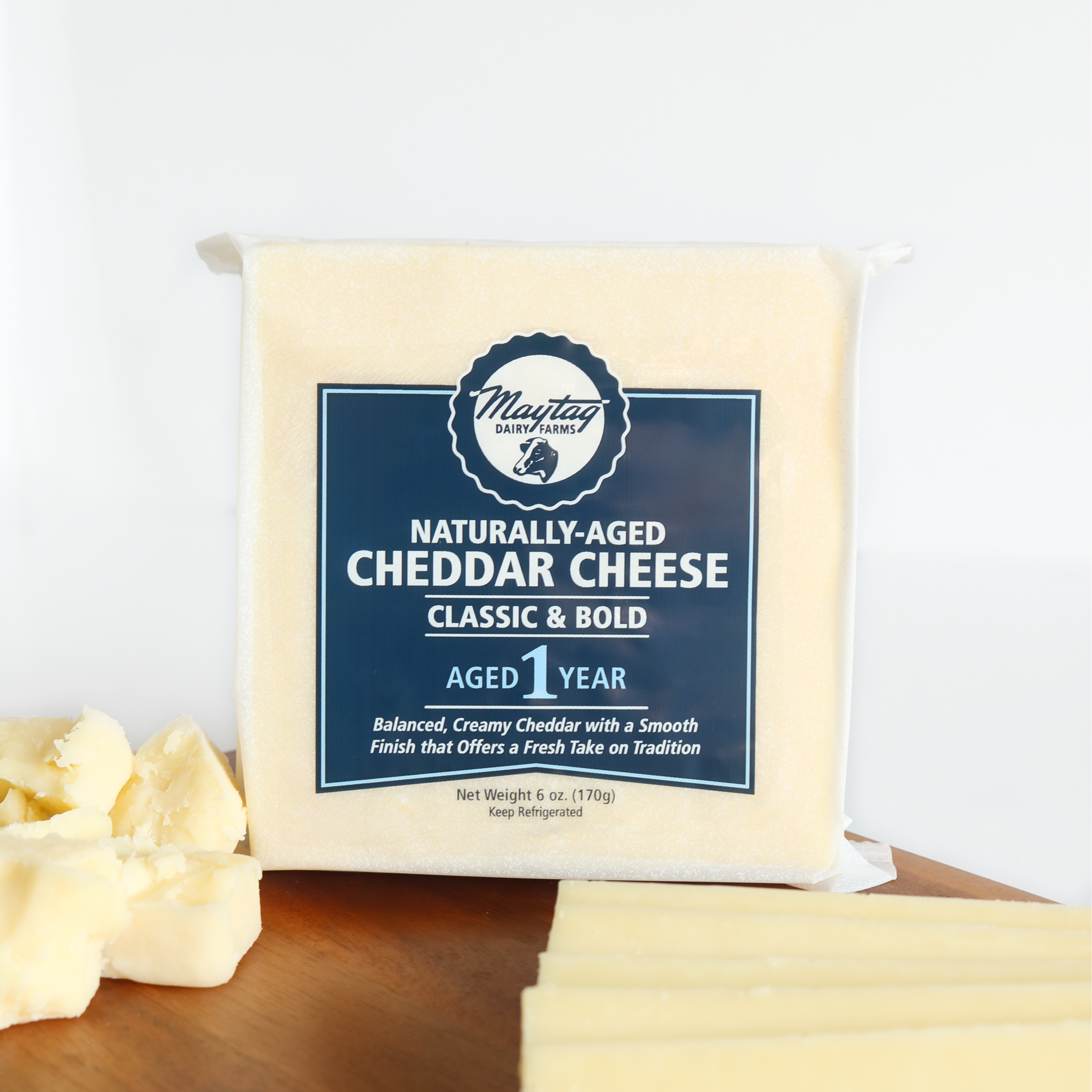 6 oz. 1-Year Aged Cheddar – Maytag Dairy Farms, LLC