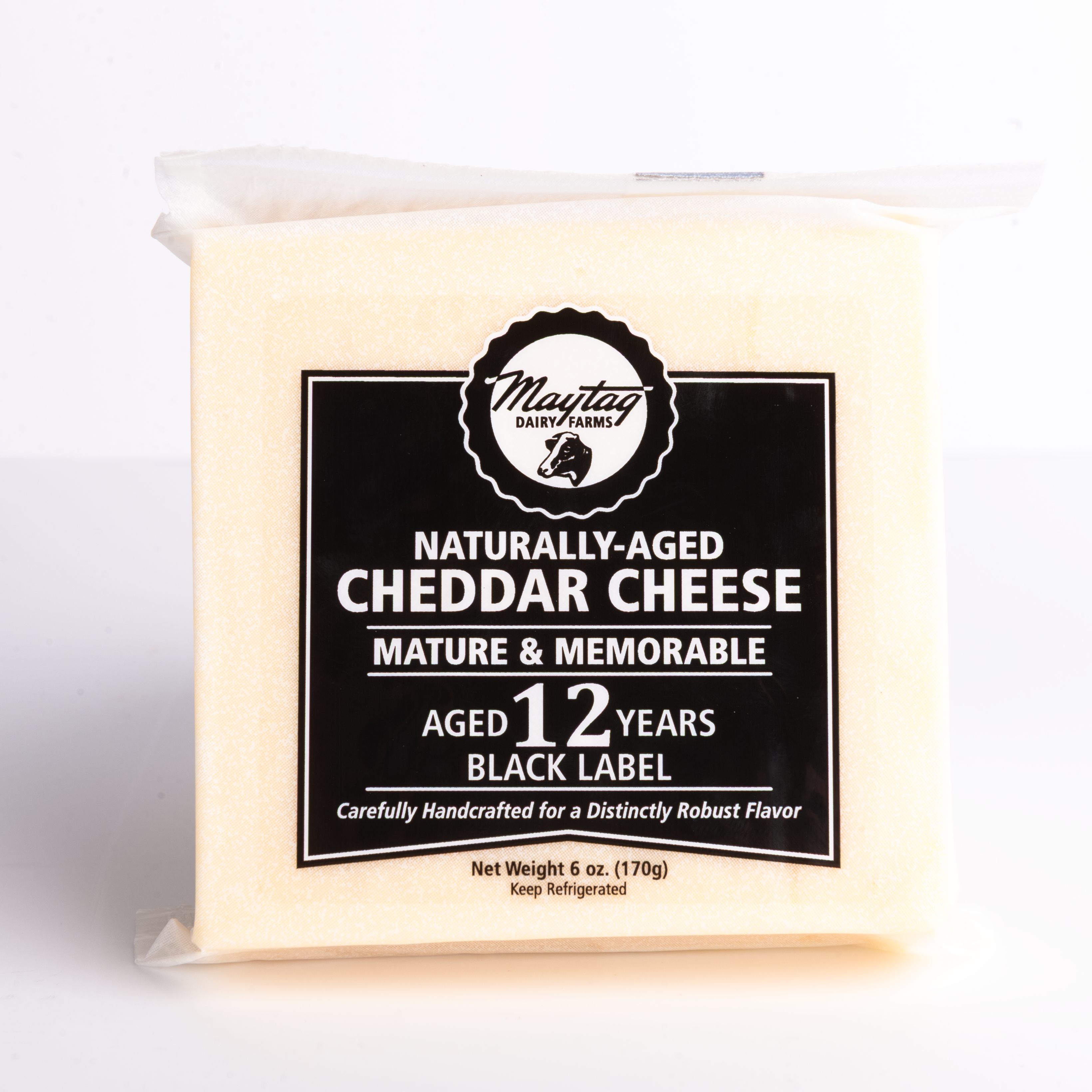 6 oz. 12-Year Aged Cheddar – Maytag Dairy Farms, LLC