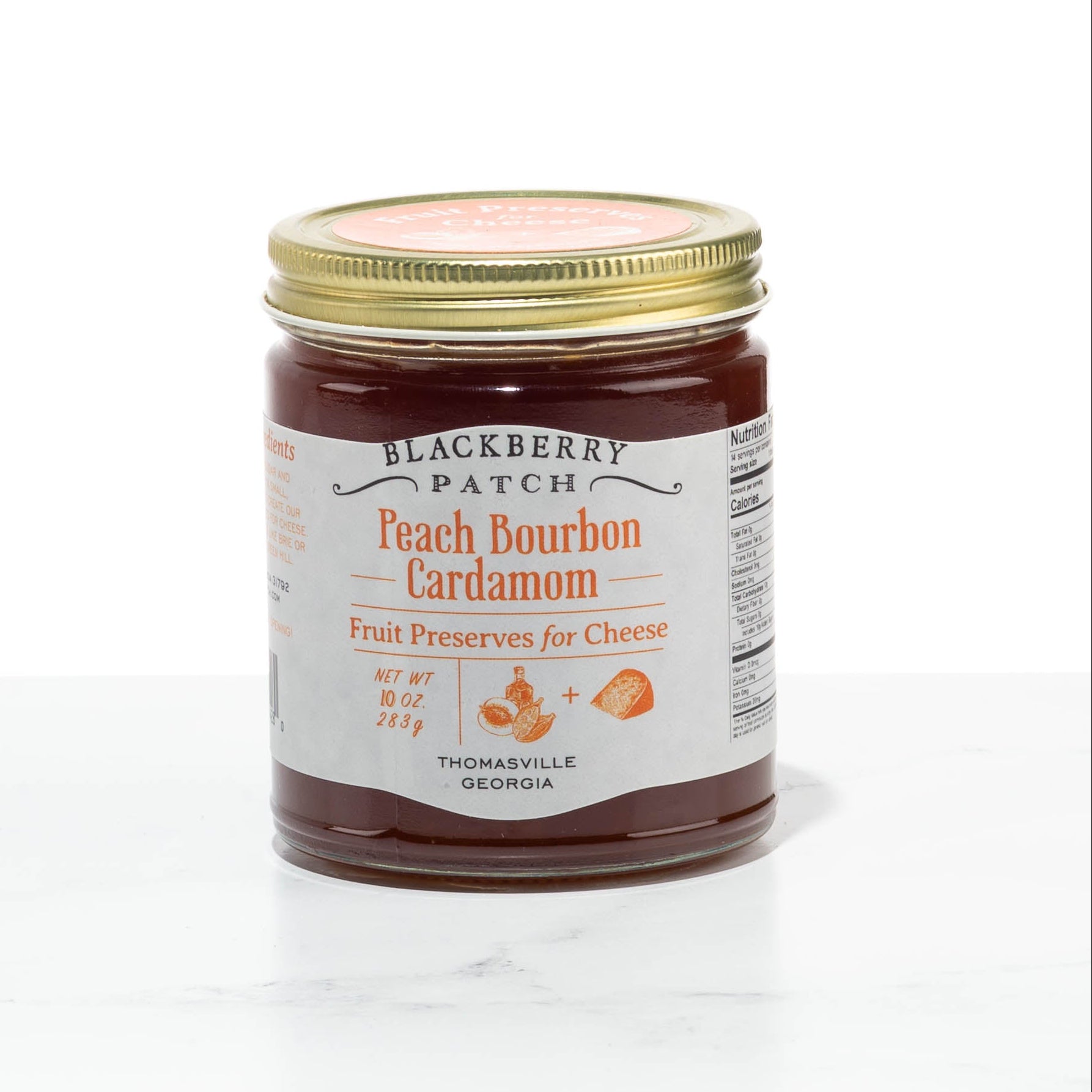 Peach Bourbon Cardamom Preserves