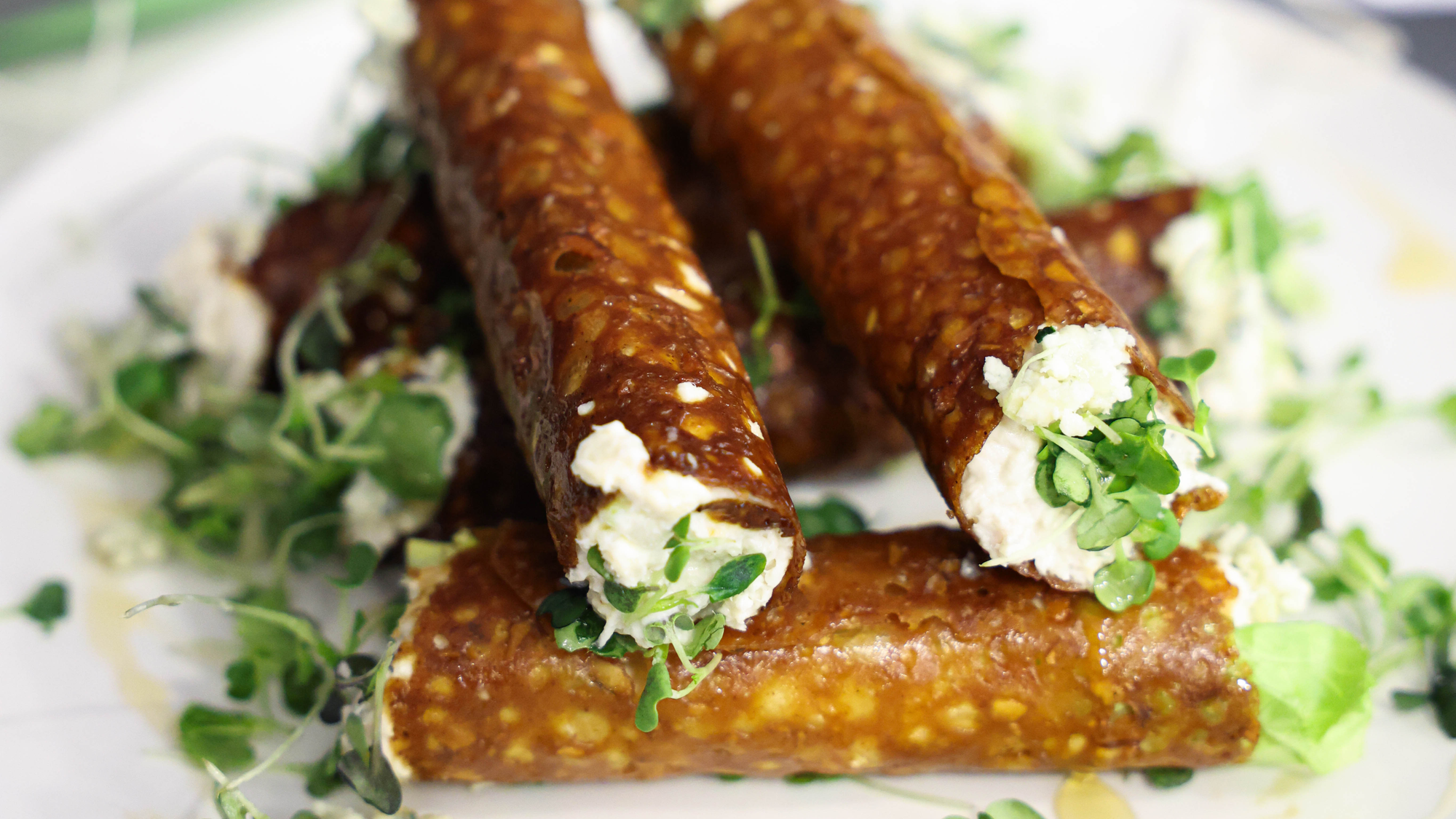 Spicy Blue Cheese Chicken Cannoli