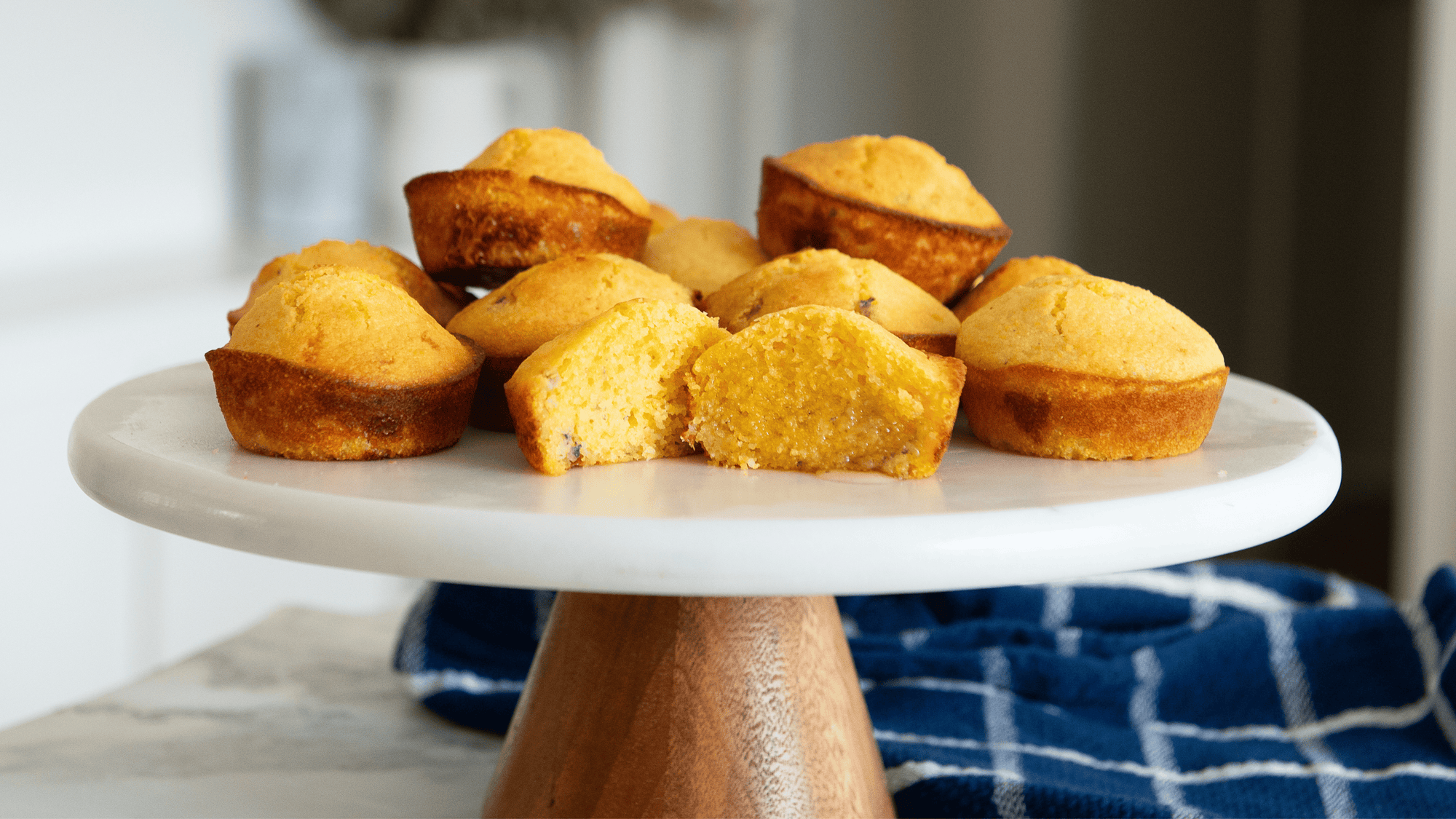 Blue Cheese Cornbread Muffins
