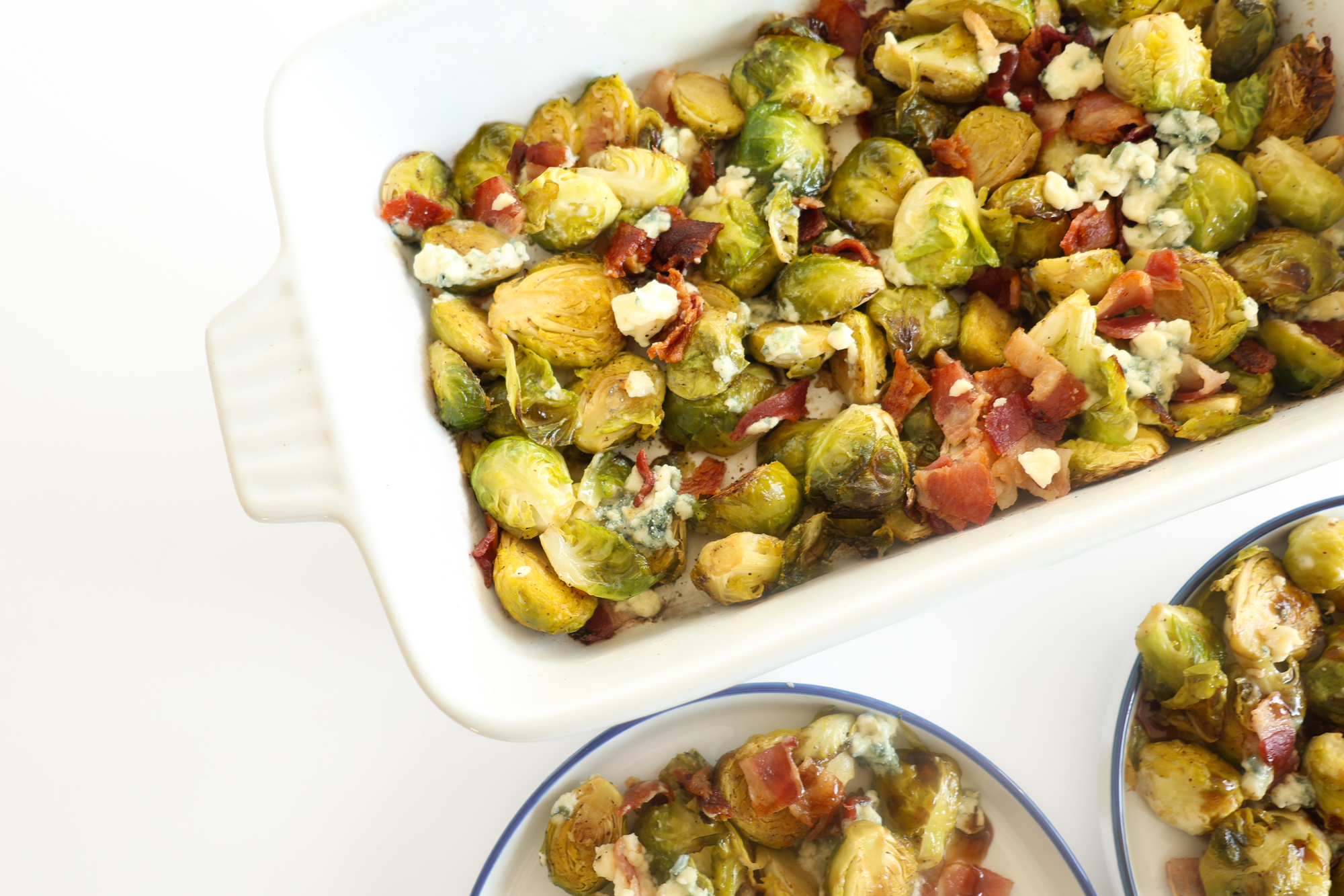 Blue Cheese Brussels Sprouts