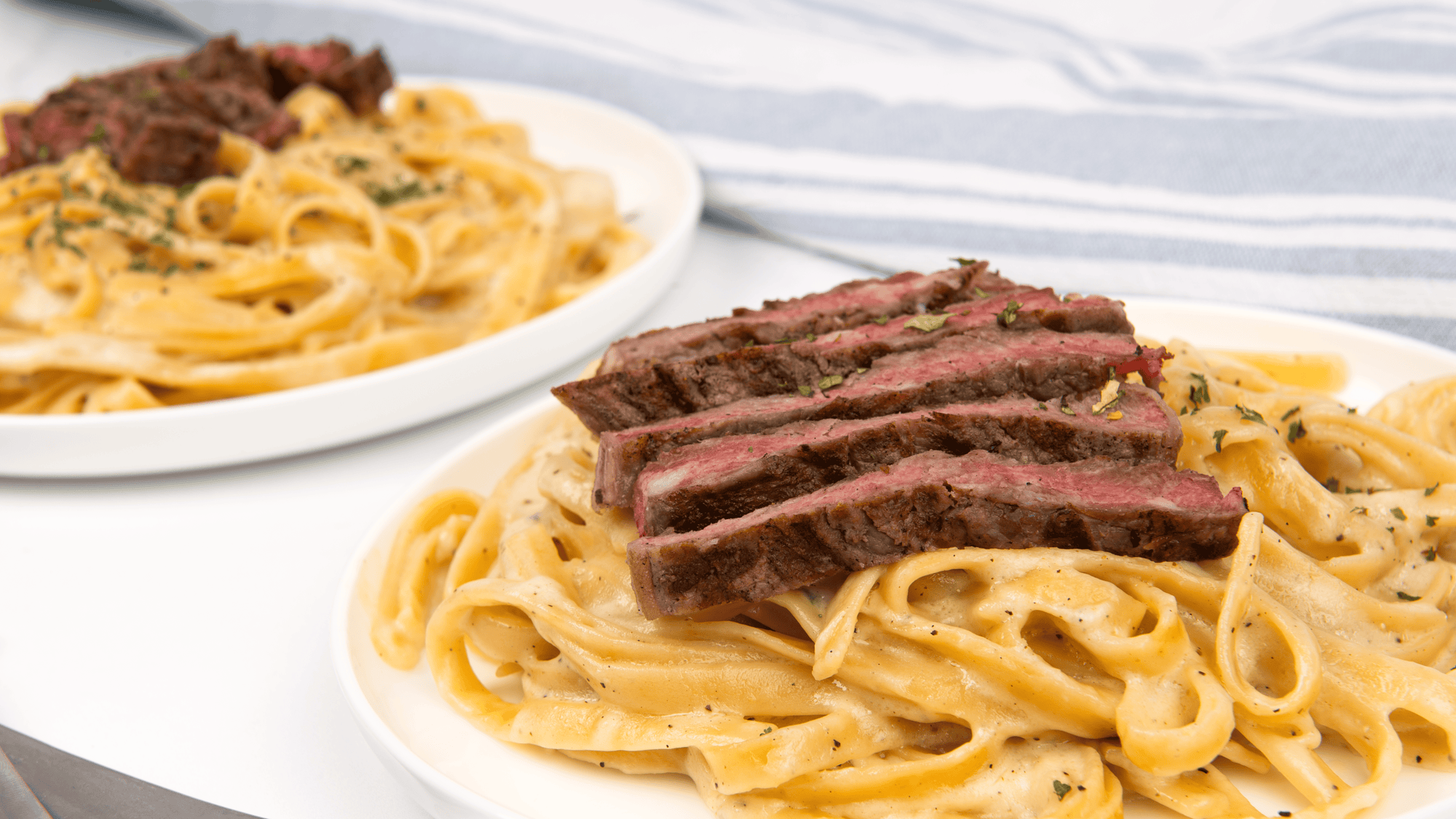 Maytag Blue Cheese Steak Alfredo