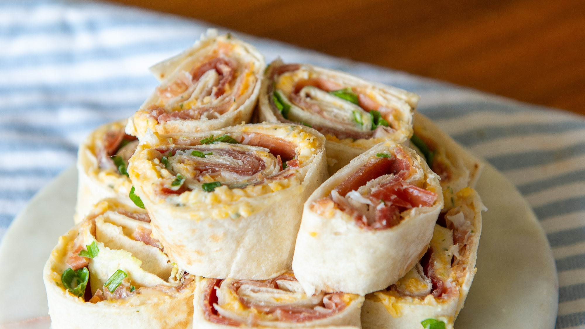 Garlic & Herb Cheddar Pinwheels